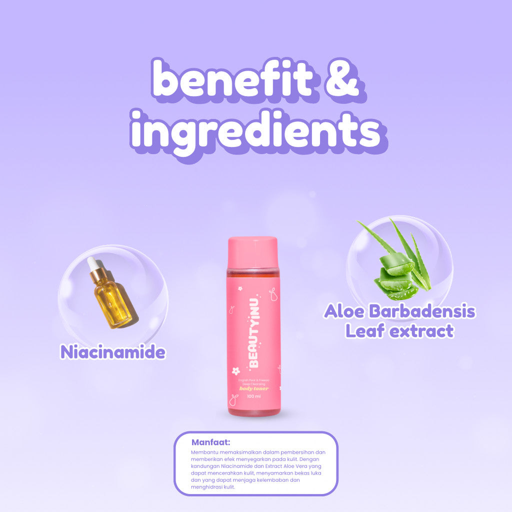English Pear & Freesia Deep Cleansing Body Toner 100ml
