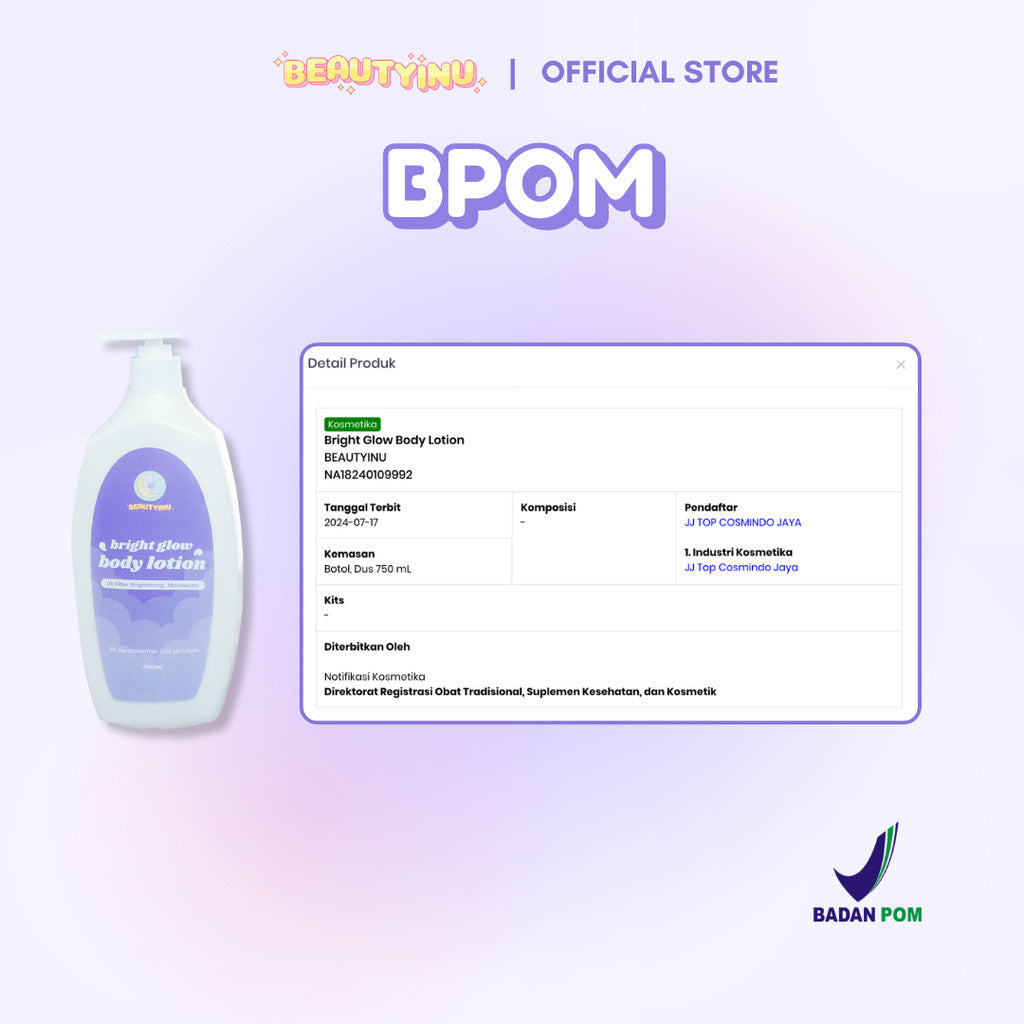 Bright Glow Body Lotion UV Filter 750ml