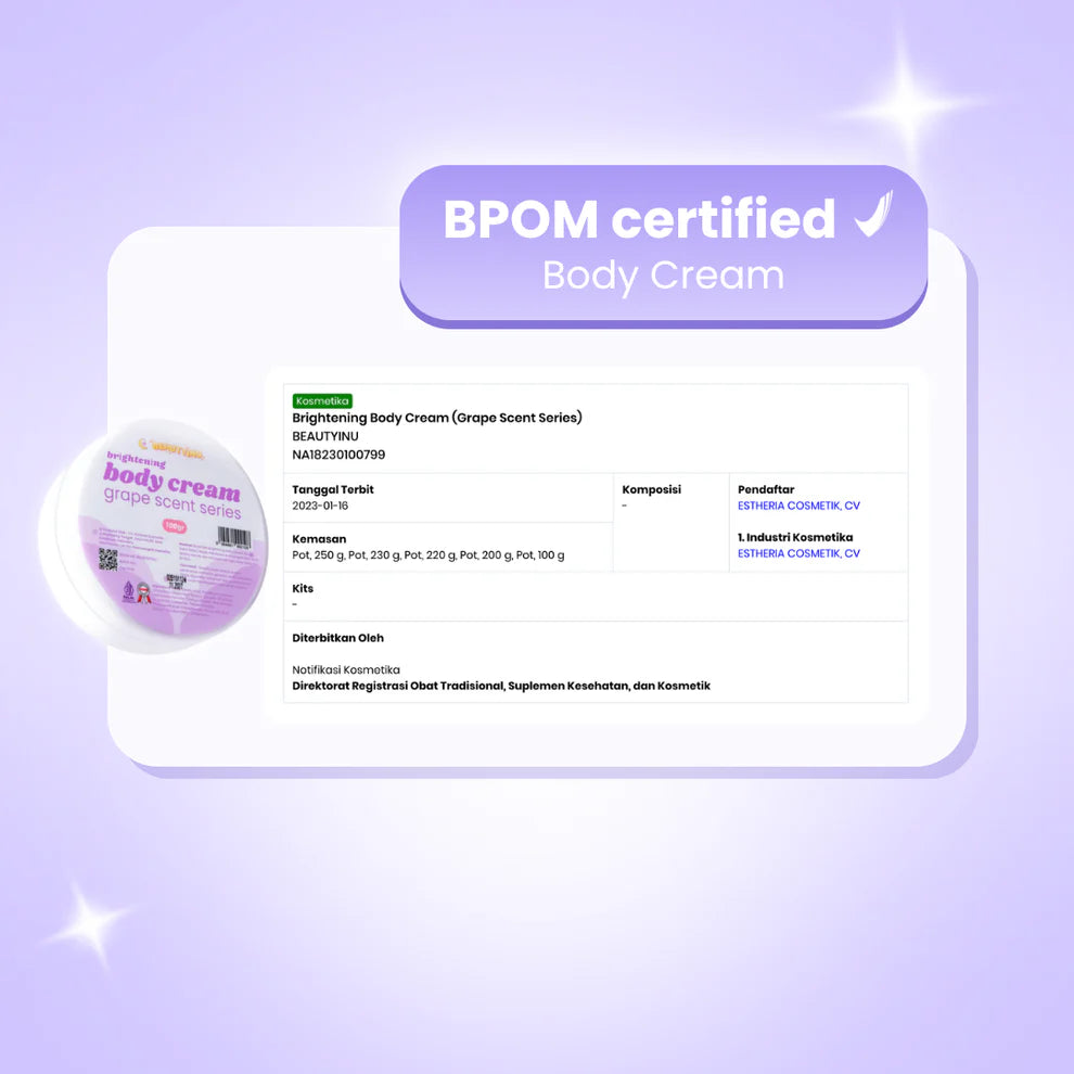 BEAUTYINU SPECIAL ALL PRODUCT [Sabun, Booster, Body Wash, Lotion, dan Body cream 100gr]